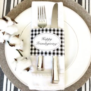 Buffalo Check Thanksgiving Napkin Wraps