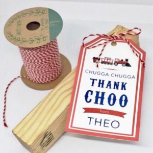 Train Birthday Favor Tags