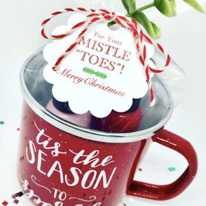 Mistle Toes Holiday Gift Tag