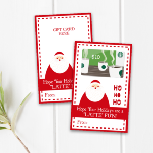 Christmas Coffee Gift Card Holder | Hope Your Holidays Are A Latte Fun