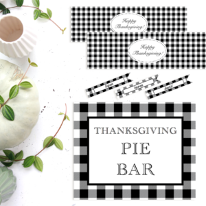 Buffalo Check Thanksgiving Table Decor Bundle