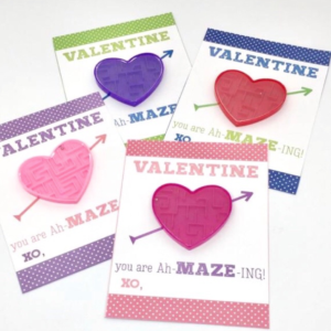 Printable Valentines for Toy Maze