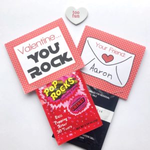 Printable Valentines for Pop Rocks Candy-Valentine You Rock