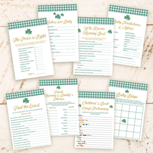 Shamrock Baby Shower Games