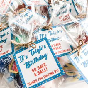 Drive-By Birthday Favor Tags