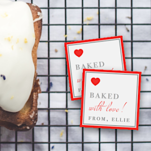 Valentine Baked Goods Gift Tags