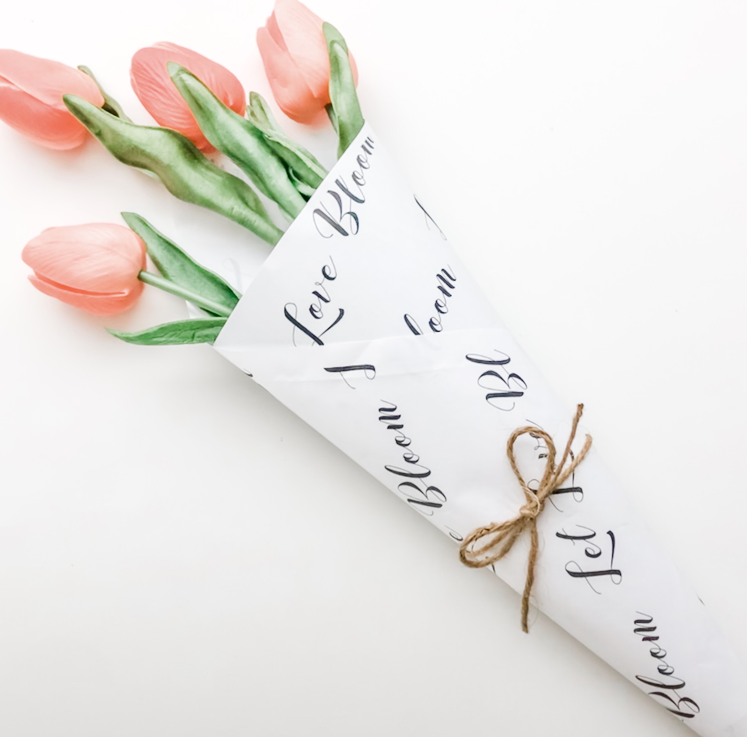 Flower Bar Bouquet Wrapping Paper