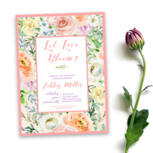 Floral Bridal Shower Invitations