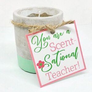Teacher Appreciation Candle Gift Tags