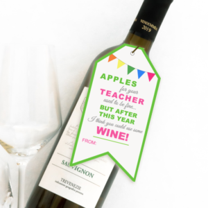 Teacher Appreciation Wine Gift Tags