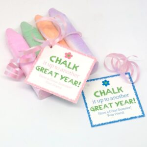 End of School Gift Tags for Chalk