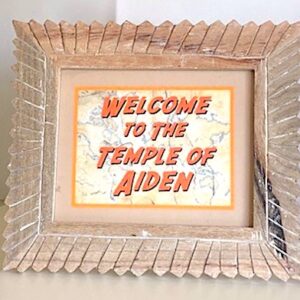 Indiana Jones Birthday Personalized Sign