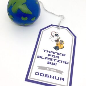 Wall-E Birthday Favor Tags
