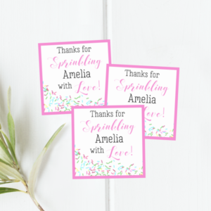 Baby Sprinkle Shower Favor Tags