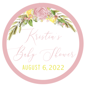 Pink Lemonade Baby Shower Stickers/Tags