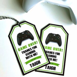Gamer Birthday Favor Tags